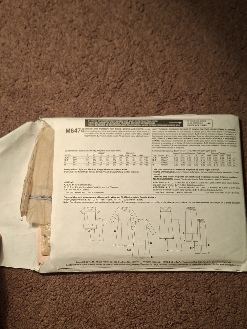 M6472 McCall's Pattern - Picture 2 of 2